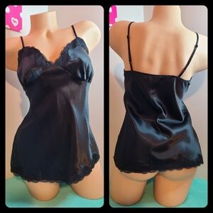 VTG Y2K Xhilaration Shiny Satin Cami Size M